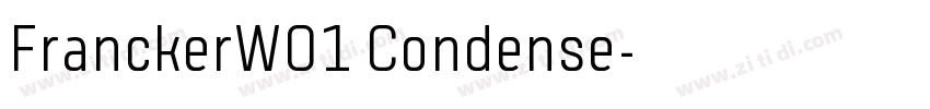 FranckerW01 Condense字体转换